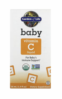 Garden of Life Baby Vitamin C Liquid, vitamín C pro děti, 56 ml  Expirácia: 3/2024