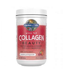 Garden of Life Collagen Beauty (Kolagén - Kolagénne peptidy), Brusnica a granátové jablko, 270 g