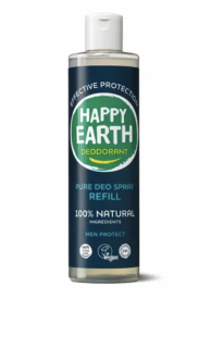 Happy Earth - Deodorant pro muže, náhradní náplň, 300 ml