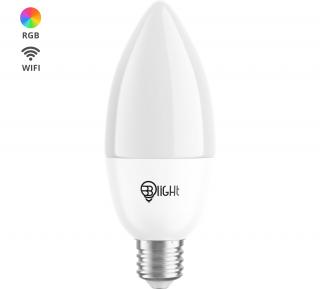 Inteligentná žiarovka BrainLight LED, závit E14, 5,5 W, WiFi, APP, stmievateľná, farebná