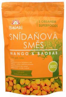 Iswari BIO raňajková zmes - mango, baobab, 300 g