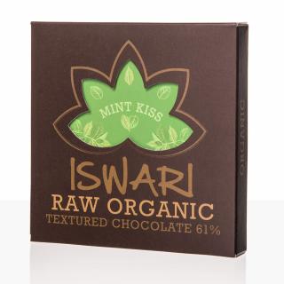 Iswari BIO RAW čokoláda - Mint Kiss, 75 g  Expirace 5/2021