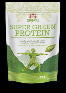 Iswari Super Green proteín, 250 g