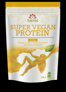 Iswari Super Vegan proteín - banán, 250 g
