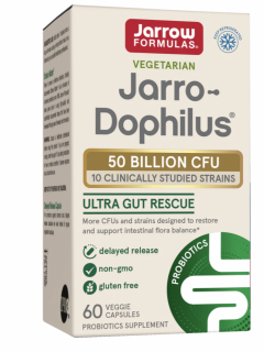 Jarro-Dophilus Ultra Gut Rescue, probiotika, 50 miliard, 10 kmenů, 60 rostlinných kapslí