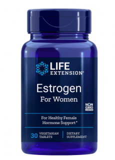 Life Extension Estrogen for Women, estrogén pre ženy, 30 vegetariánskych tabliet