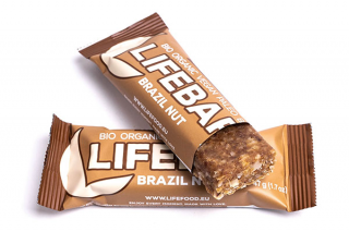 LifeFood - Tyčinka Lifebar tyčinka brazilská RAW, BIO, 47 g  *CZ-BIO-002 certifikát