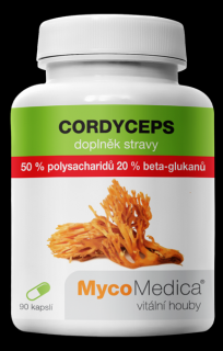 MycoMedica - Cordyceps 50% ve vysoké koncentraci, 90 rostlinných kapslí