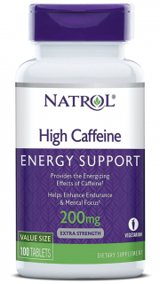 Natrol High Caffeine 200 mg (kofeín), 100 tabliet