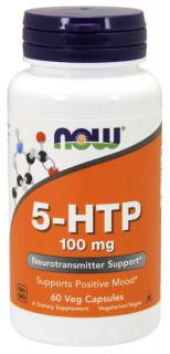 NOW 5-HTP, 100 mg, 60 rastlinných kapsúl