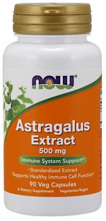 NOW Astragalus Extrakt (extrakt z Kozinca), 500 mg, 90 veg. kapsúl