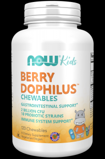 NOW BerryDophilus Kids (probiotiká pre deti), 120 žuvacích pastiliek