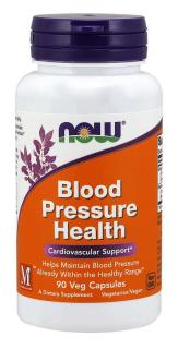 NOW Blood Pressure Health (zdravý krvný tlak), 90 rastlinných kapsúl