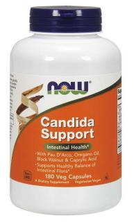 NOW Candida Support, 180 rastlinných kapsúl