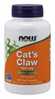 NOW Cats Claw (Mačací pazúr), 500 mg, 100 rastlinných kapsúl