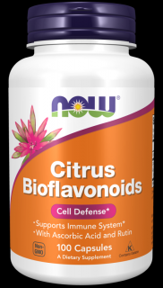 NOW Citrus Bioflavonoids (citrusové bioflavonoidy) 700 mg, 100 kapsúl