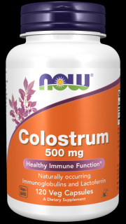 NOW Colostrum (kolostrum) 500 mg, 120 rastlinných kapsúl