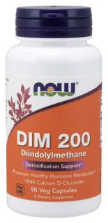 NOW DIM 200 Diindolylmethane, 90 rastlinných kapsúl