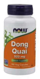 NOW Dong Quai (Angelika čínska), 520 mg, 100 rastlinných kapsúl