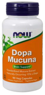 NOW DOPA Mucuna, 90 rastlinných kapsúl