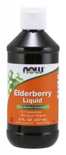 NOW Elderberry Liquid (Baza), 237 ml
