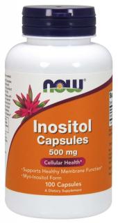 NOW Inositol (myo-inositol), 500 mg, 100 kapsúl