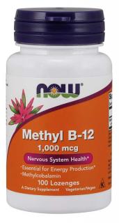 NOW Methyl B12, 1000 ug, 100 pastiliek