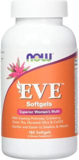 NOW Multi Vitamins Eve, Multivitamín pre Ženy, 180 softgel kapsúl