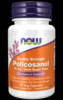 NOW Policosanol 20 mg, 90 rastlinných kapsúl