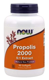 NOW Propolis 2000 5:1 Extrakt, 90 softgélových kapsúl