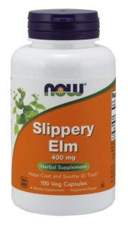 NOW Slippery Elm (Brest červený), 400 mg, 100 rastlinných kapsúl