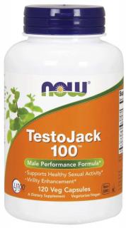 NOW TestoJack 100, 60 rastlinných kapsúl