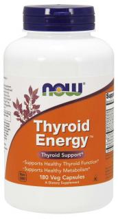 NOW Thyroid Energy (Štítna žľaza), 180 rastlinných kapsúl
