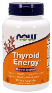 NOW Thyroid Energy (Štítna žľaza), 90 rastlinných kapsúl