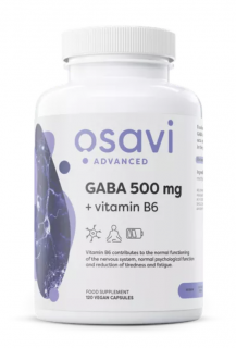 Osavi GABA 500 mg + Vitamin B6, 120 rostlinných kapslí, 120 dávek  Výživový doplnok