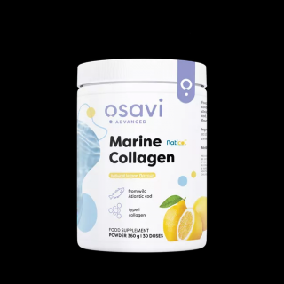 Osavi Marine Collagen Wild Cod Lemon, Mořský kolagen z divoké tresky, citrón, 360 g  Výživový doplnok