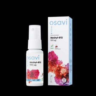 Osavi Methyl-B12 Oral Spray, Vitamín B12 ústní sprej, třešeň, 100 mcg, 25 ml  doplnok stravy