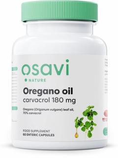 Osavi Oregano Oil Carvacrol, oregánový olej, 180 mg, 60 enterosolventních softgel kapslí  Výživový doplnok