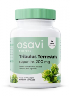 Osavi Tribulus Terrestris saponins, kotvičník zemní - saponiny, 200 mg, 120 rostlinných kapslí  Výživový doplnok