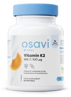 Osavi Vitamín K2 MK-7, 100 μg, 60 softgelových kapslí  Výživový doplnok