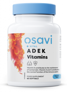 Osavi Vitamíny ADEK, 60 softgel kapslí  Výživový doplnok