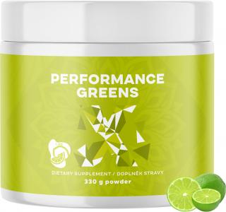 Performance Greens, 330 g  12 zelených super látok na alkalizáciu a detoxikáciu organizmu // Výživový doplnok