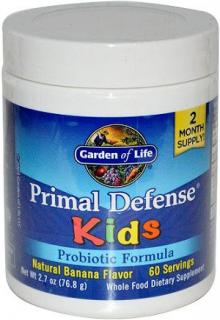 Primal Defense Kids, Banana (probiotiká pre deti, banán), 81 g