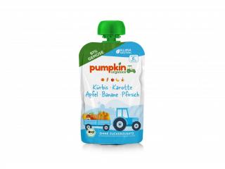 Pumpkin Organics - Zeleninové pyré z dýně mrkve s jablkem, banánem a broskví BIO, 100 g  *CZ-BIO-001 certifikát