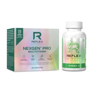 Reflex Nexgen® PRO Multivitamín 90 kapsúl NEW + Omega 3 90 kapsúl ZDARMA