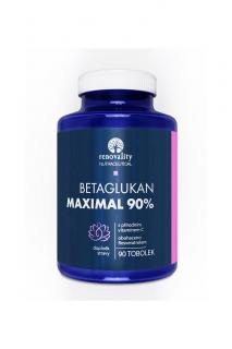 Renovality - Betaglukan 90% MAXIMAL s Vitamínom C prírodného pôvodu, 90 toboliek