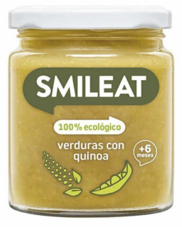 Smileat príkrm quinoa so zeleninou s extra panenským olivovým olejom, 6M+, BIO, 230 g