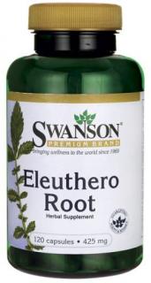 Swanson Eleuthero Root (sibírsky ženšen koreň), 425 mg, 120 kapsúl