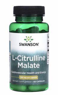 Swanson L-Citrulline Malate, citrulin malát, 750 mg, 60 kapslí  Výživový doplnok