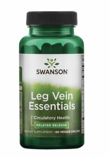 Swanson Leg Vein Essentials, podpora žil a cév, 60 rostlinných kapslí  Výživový doplnok